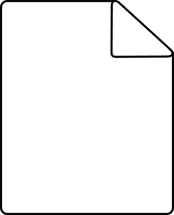 simple black line icon of a pdf